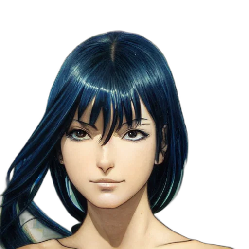 face, hair, mask, concept art transparent PNG cut-out