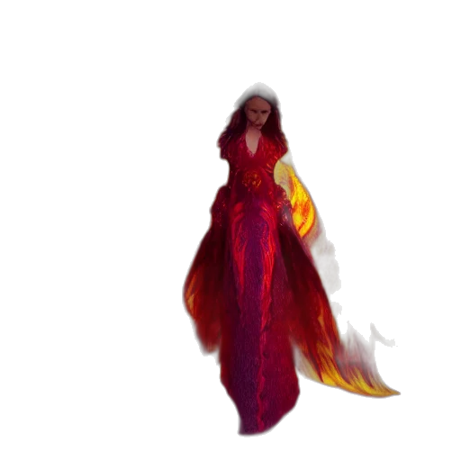 dress, creature, hair, concept art transparent PNG cut-out