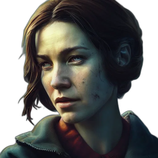 face, jacket, photorealistic, concept art transparent PNG cut-out