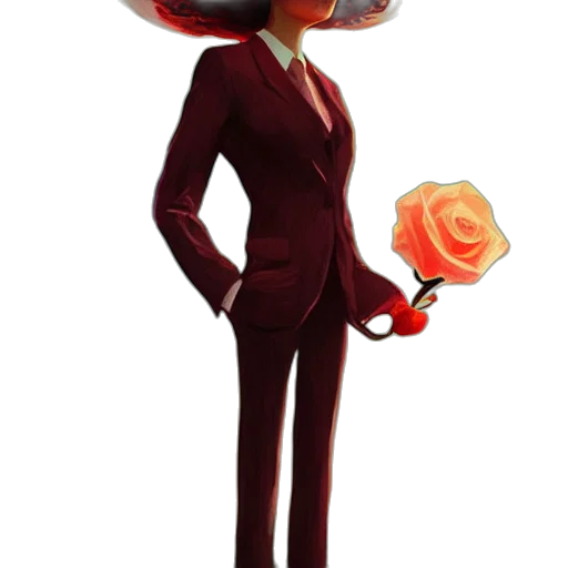 staff, hat, flower, crown transparent PNG cut-out
