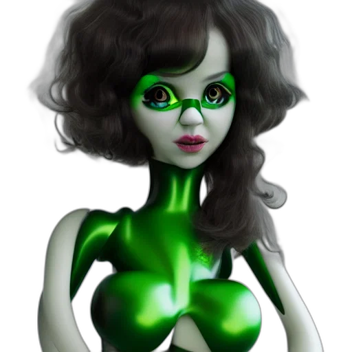 creature, robot, mask, 3d render transparent PNG cut-out