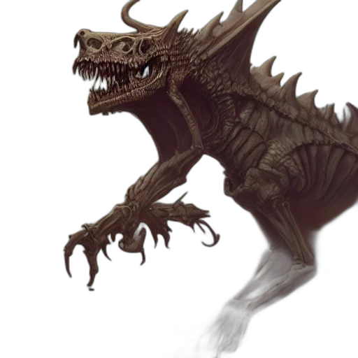 dragon, creature, animal, concept art transparent PNG cut-out
