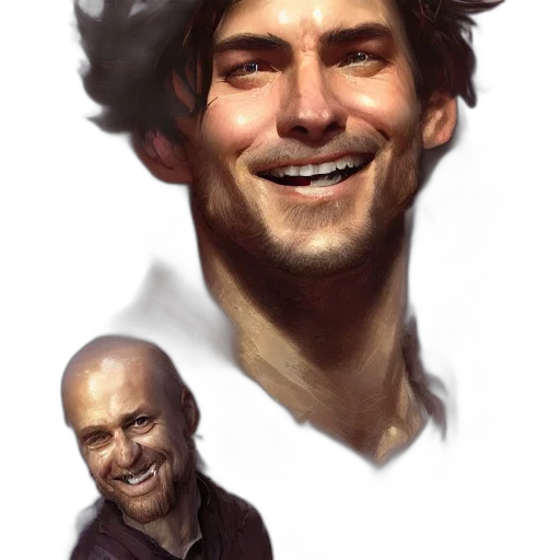 face, hat, staff, concept art transparent PNG cut-out