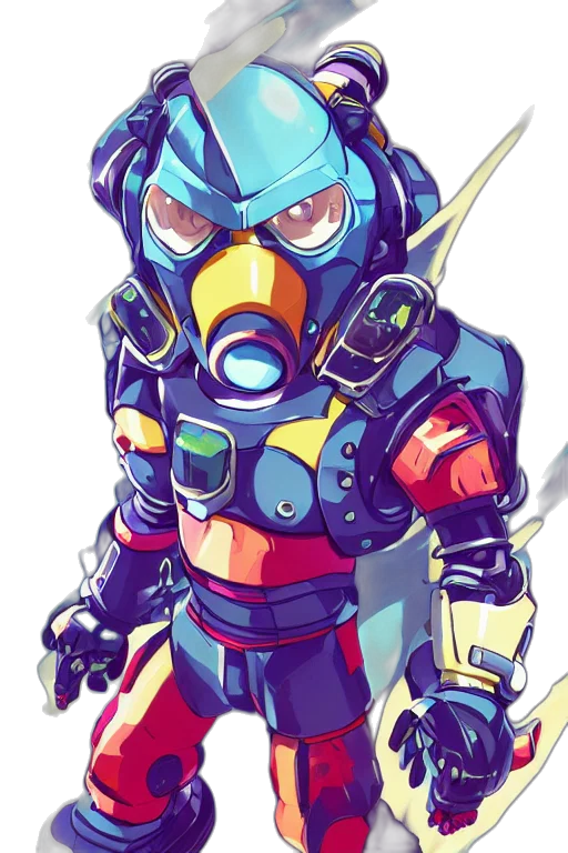 robot, weapon, concept art, cyberpunk transparent PNG cut-out
