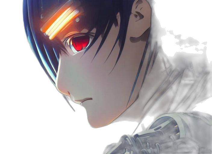 face, robot, mask, creature transparent PNG cut-out