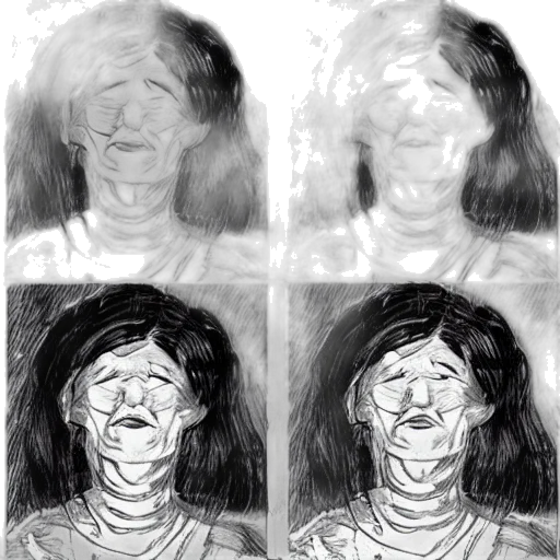 face, mask, photorealistic, pencil sketch transparent PNG cut-out