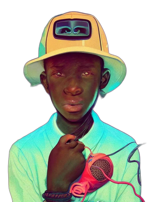 hat, face, staff, mask transparent PNG cut-out