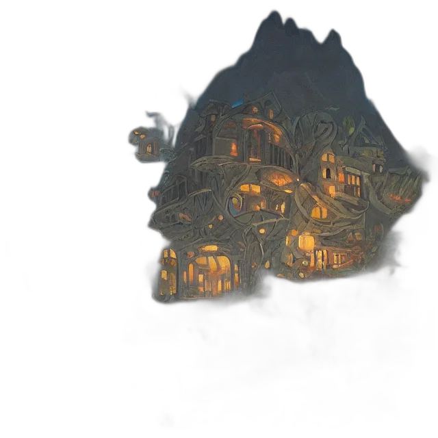 building, mask, crown, concept art transparent PNG cut-out