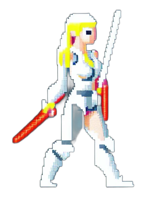 sword, weapon, robot, staff transparent PNG cut-out