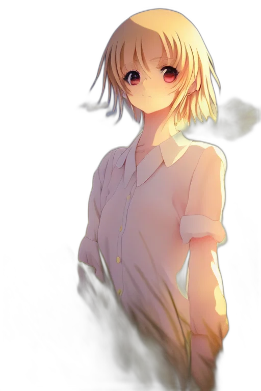 dress, face, creature, staff transparent PNG cut-out