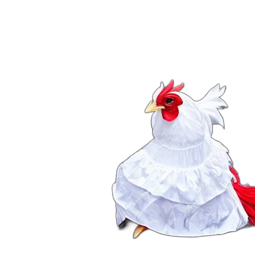 dress, animal, crown, creature transparent PNG cut-out