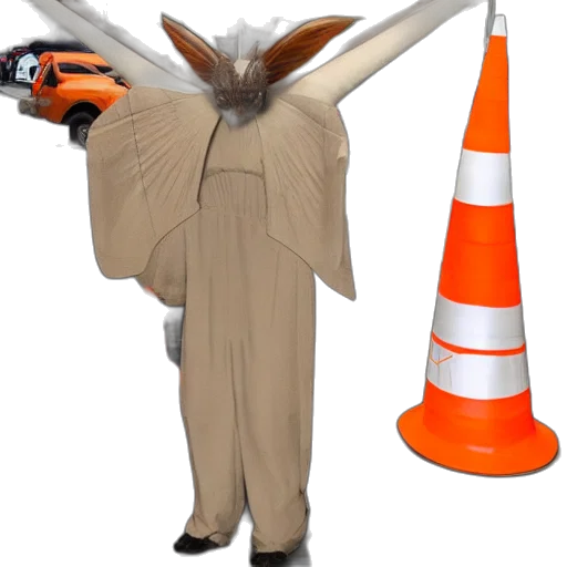 staff, umbrella, hat, jacket transparent PNG cut-out