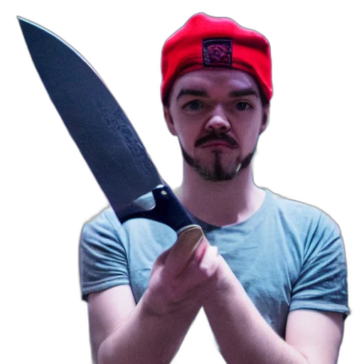weapon, sword, staff, hat transparent PNG cut-out