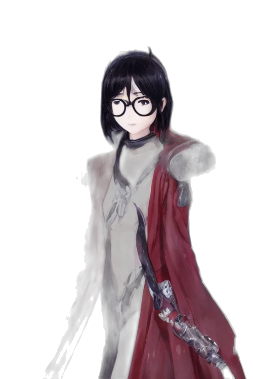 jacket, dress, staff, face transparent PNG cut-out
