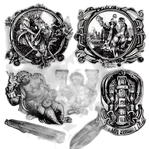 jewelry, concept art, photorealistic, sledgehammer transparent PNG cut-out