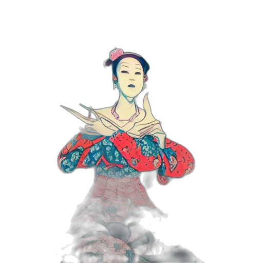 dress, staff, mask, sword transparent PNG cut-out