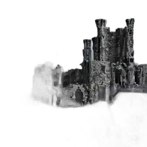 crown, building, sword, dragon transparent PNG cut-out