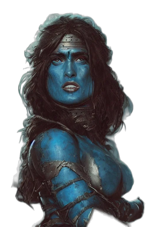 face, mask, comic book art, fantasy art transparent PNG cut-out