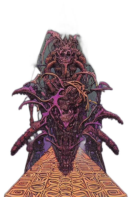 dragon, creature, mask, crown transparent PNG cut-out