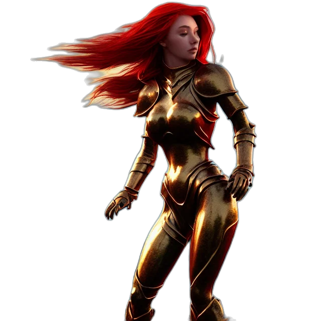 concept art, comic book art, fantasy art, 3d render transparent PNG cut-out