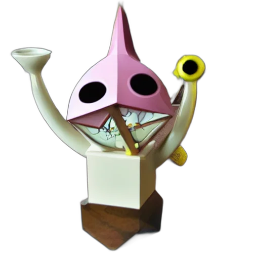 robot, mask, staff, creature transparent PNG cut-out