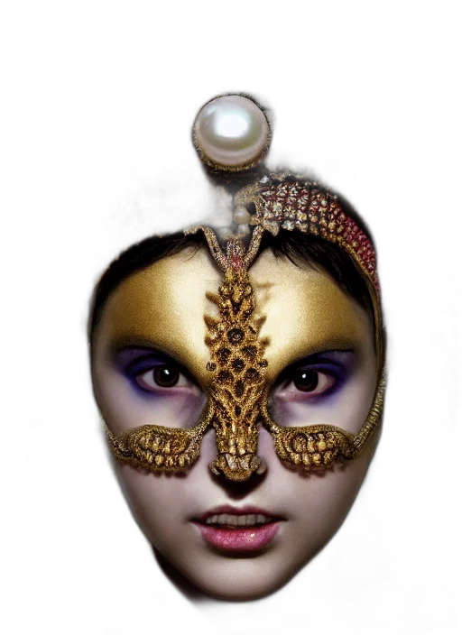 mask, jewelry, crown, face transparent PNG cut-out