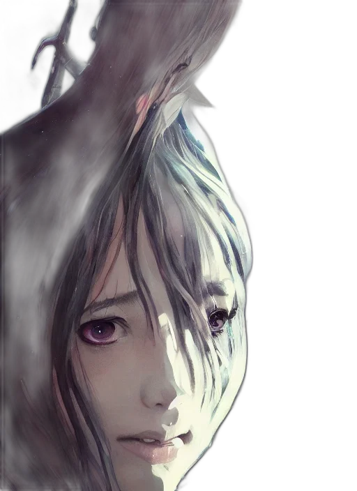creature, mask, face, hair transparent PNG cut-out