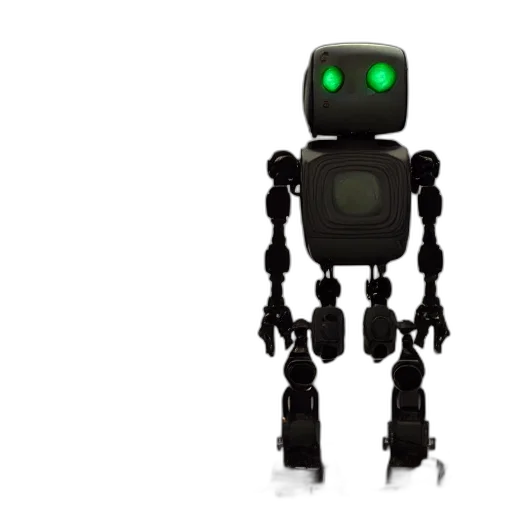robot, staff, 3d render, concept art transparent PNG cut-out