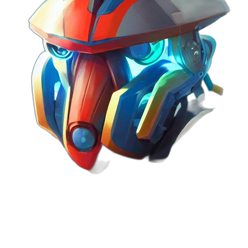 mask, robot, weapon, crown transparent PNG cut-out