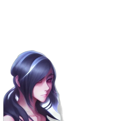 face, dress, staff, hair transparent PNG cut-out