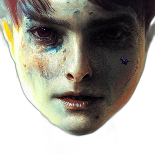 face, mask, robot, creature transparent PNG cut-out