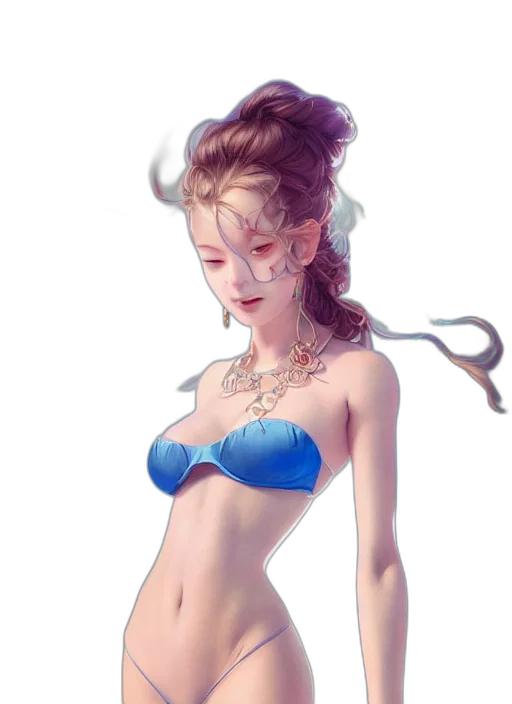 dress, jewelry, fantasy art, concept art transparent PNG cut-out
