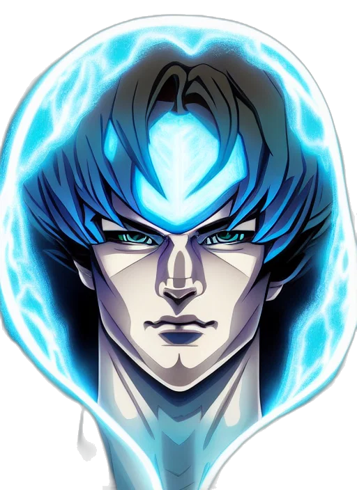face, staff, comic book art, anime transparent PNG cut-out