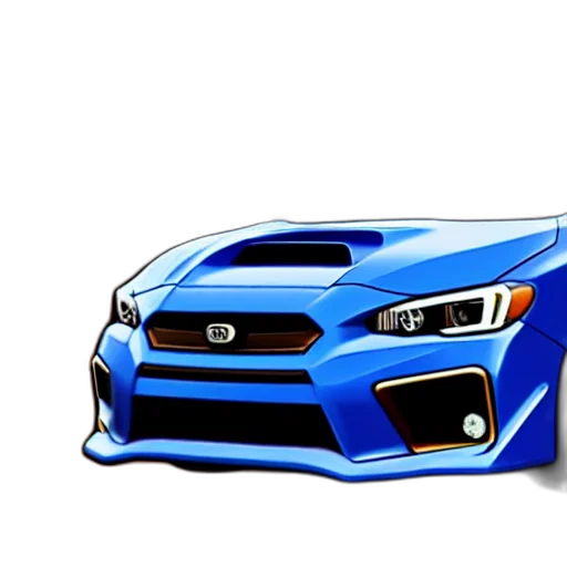 car, 3d render, concept art, photorealistic transparent PNG cut-out