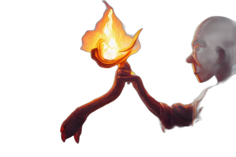 staff, mask, weapon, creature transparent PNG cut-out