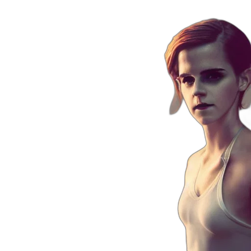 face, dress, concept art, photorealistic transparent PNG cut-out