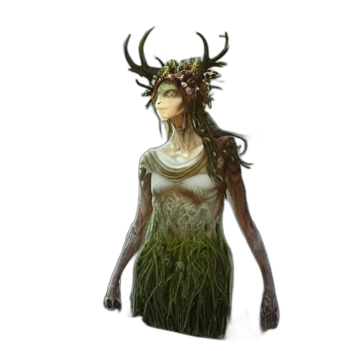 dress, creature, crown, mask transparent PNG cut-out