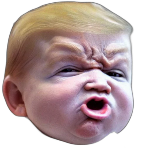 face, mask, creature, photorealistic transparent PNG cut-out