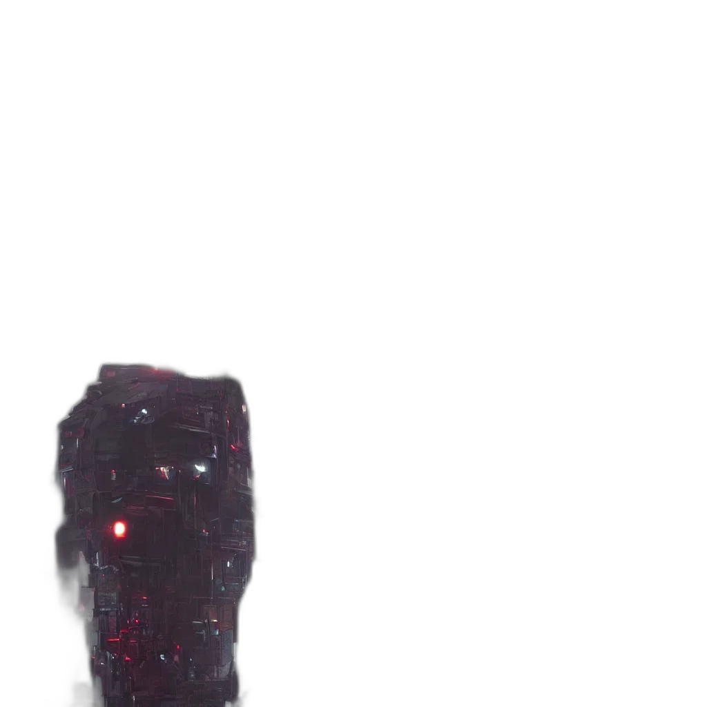 creature, staff, mask, robot transparent PNG cut-out