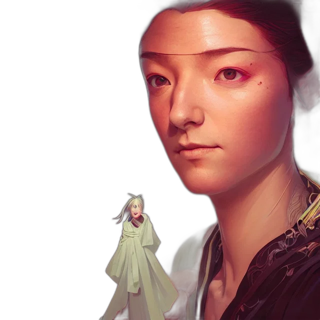 face, crown, staff, dragon transparent PNG cut-out