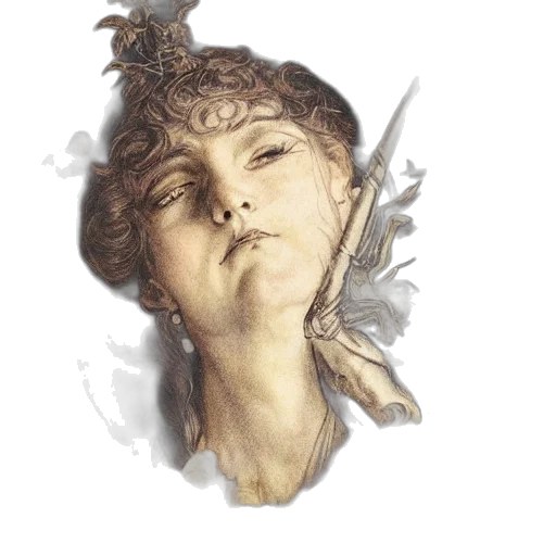 face, crown, staff, jewelry transparent PNG cut-out