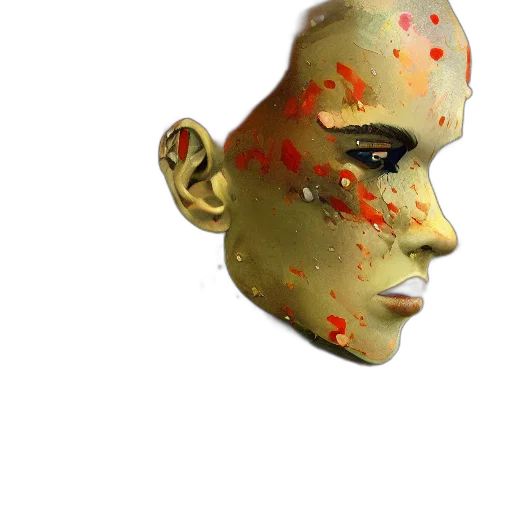 mask, face, staff, creature transparent PNG cut-out