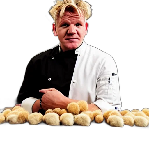 food, hair, staff, jacket transparent PNG cut-out
