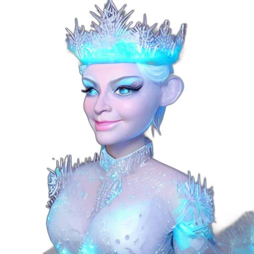 crown, staff, jewelry, 3d render transparent PNG cut-out