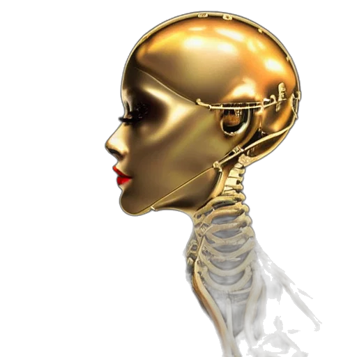 robot, jewelry, face, mask transparent PNG cut-out