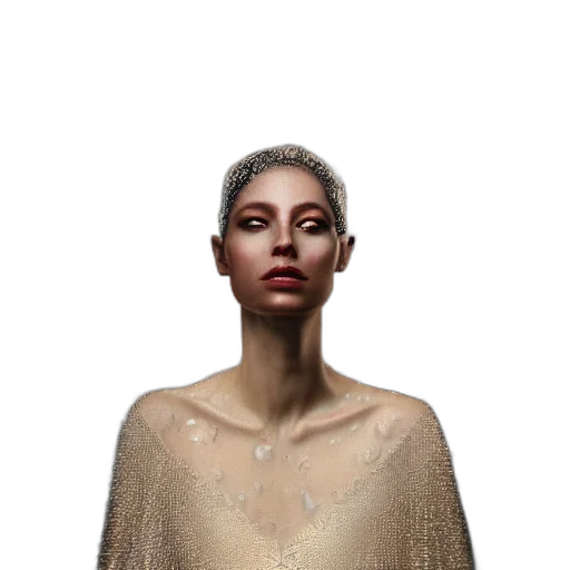 face, dress, jewelry, crown transparent PNG cut-out