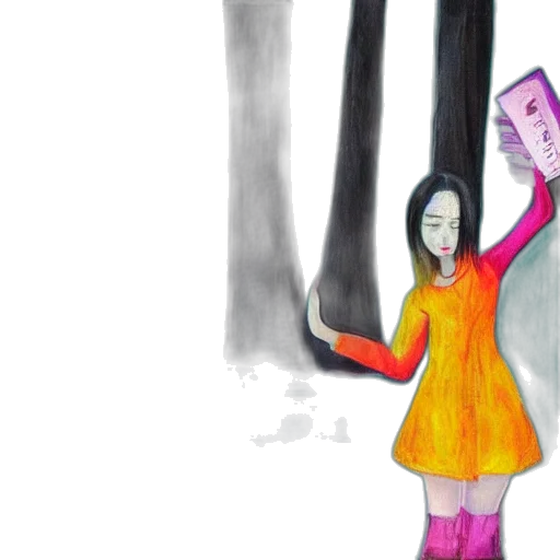 concept art, expressionist, surreal, art transparent PNG cut-out