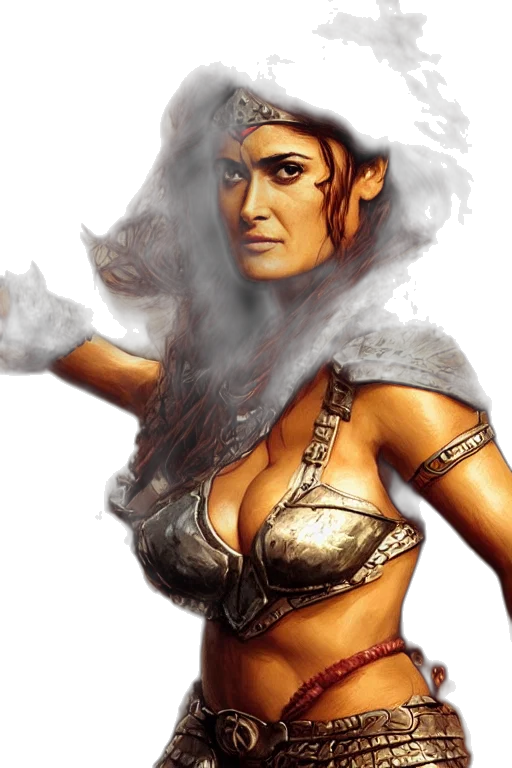 fantasy art, concept art, comic book art, photorealistic transparent PNG cut-out
