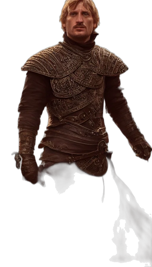 jacket, staff, mask, sword transparent PNG cut-out