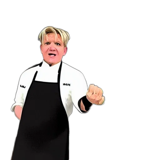 staff, food, cartoon, photorealistic transparent PNG cut-out